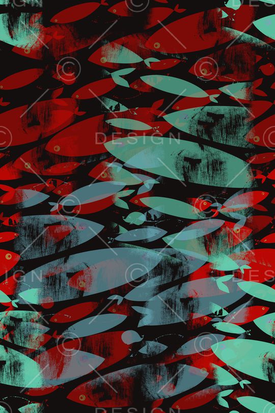 抽象花卉印花华亿平台图片