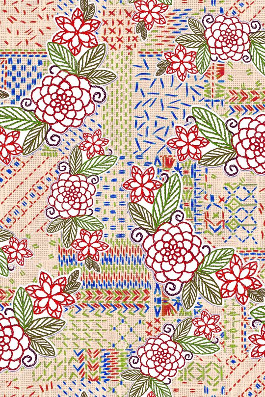 民族风印花华亿平台图片