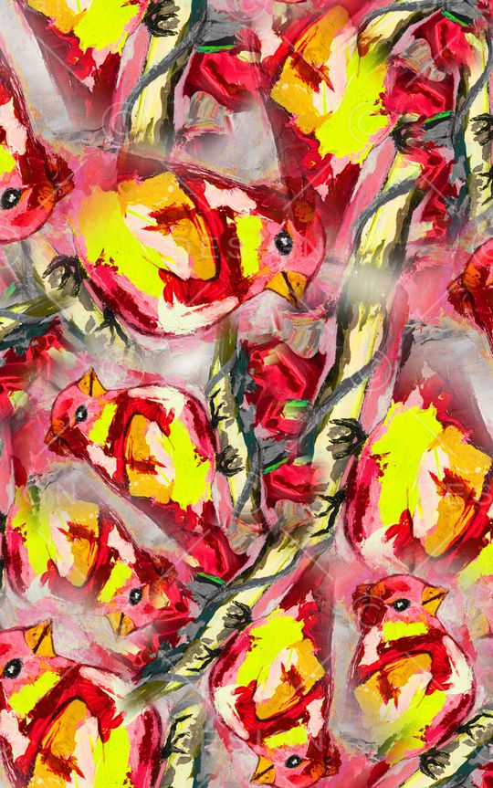 笔触印花华亿平台图片