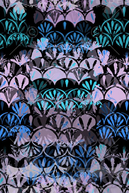 抽象花卉印花华亿平台图片