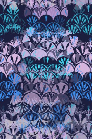 抽象花卉印花华亿平台图片