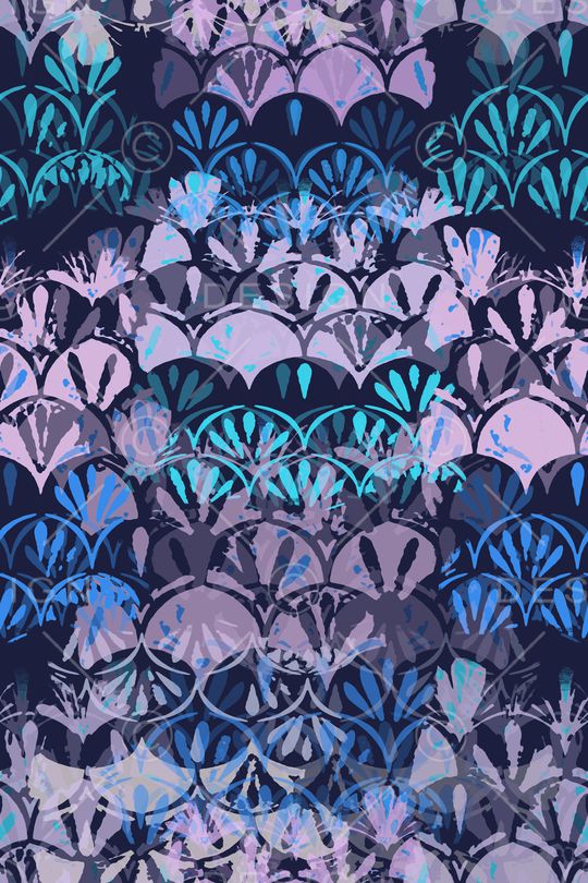 抽象花卉印花华亿平台图片