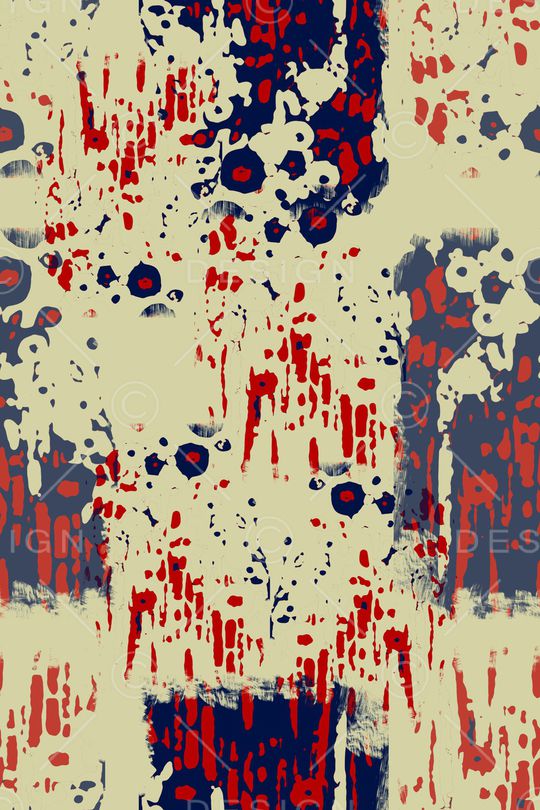 抽象花卉印花华亿平台图片