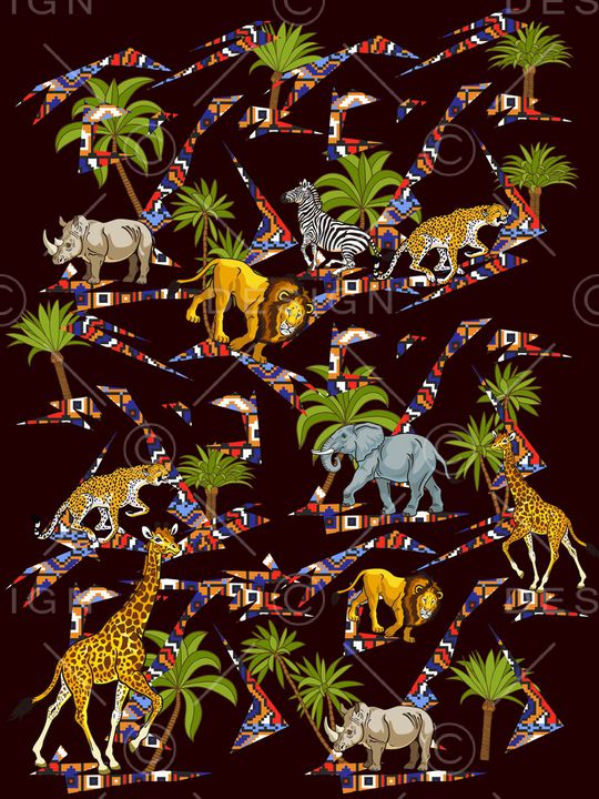 狮子印花华亿平台图片