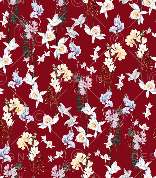 花卉印花华亿平台图片