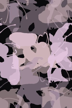 抽象花卉印花华亿平台图片