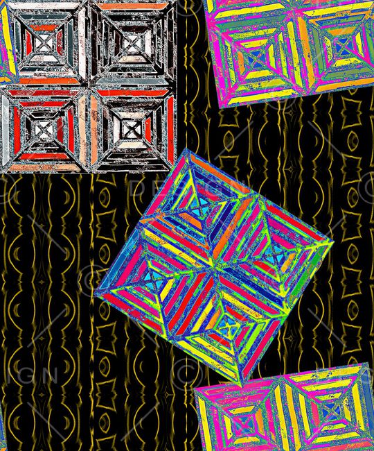 条纹印花华亿平台图片