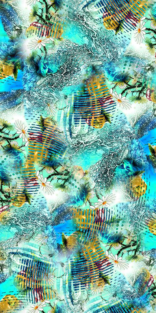 抽象印花华亿平台图片