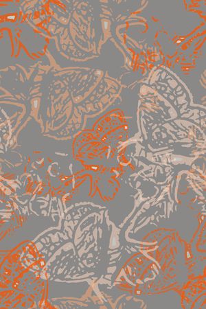 抽象花卉印花华亿平台图片