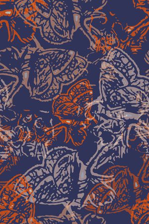 抽象花卉印花华亿平台图片