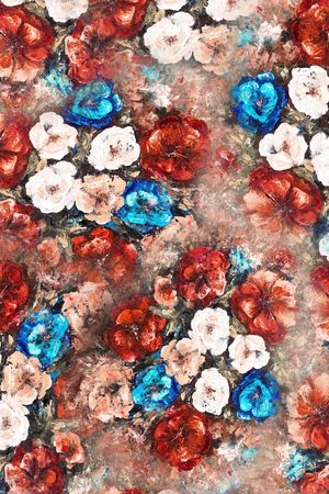 花卉印花华亿平台图片