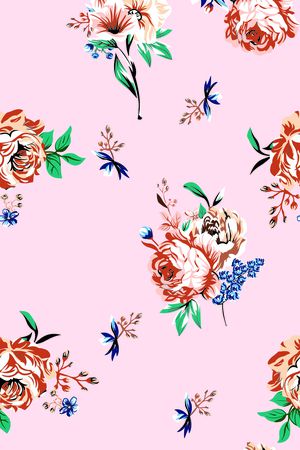 牡丹印花华亿平台图片