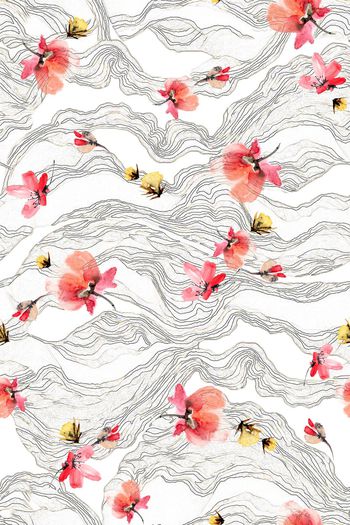 线条印花华亿平台图片