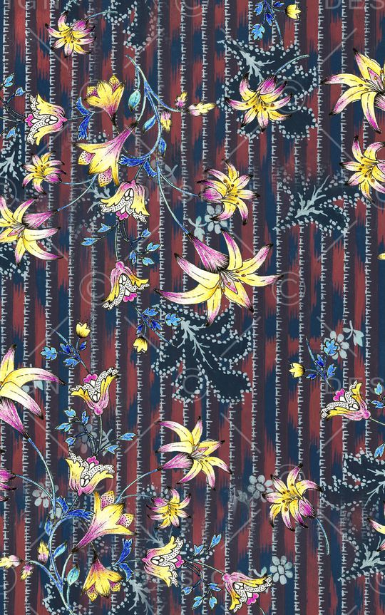 条纹印花华亿平台图片