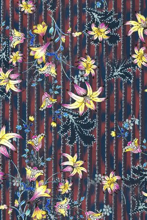 条纹印花华亿平台图片