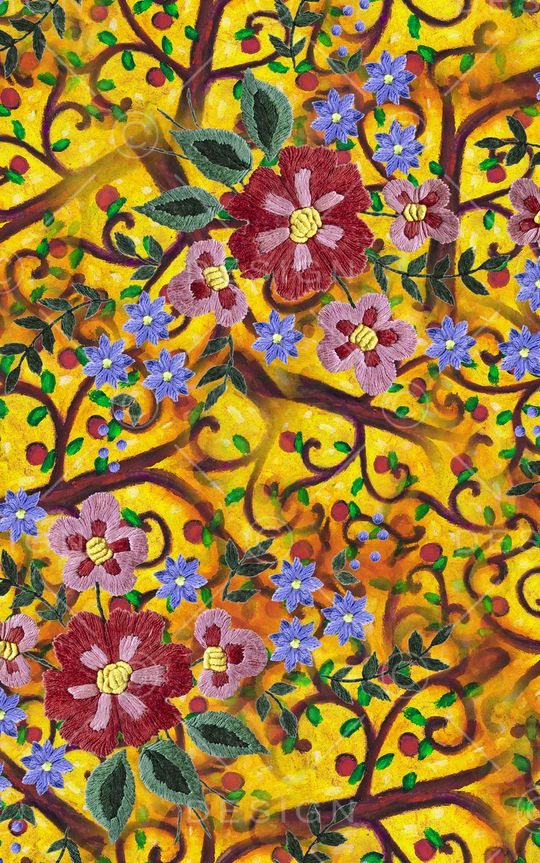 中老年印花华亿平台图片