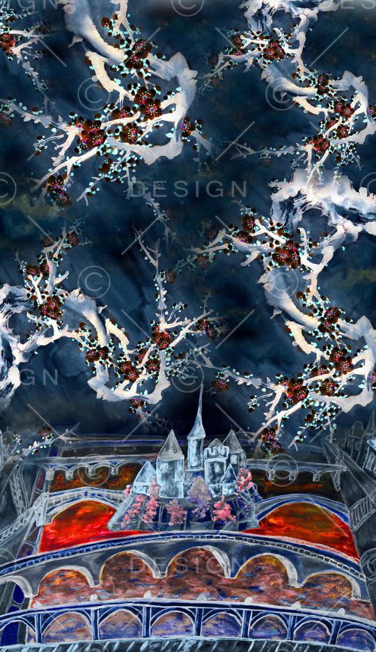 中国风印花华亿平台图片