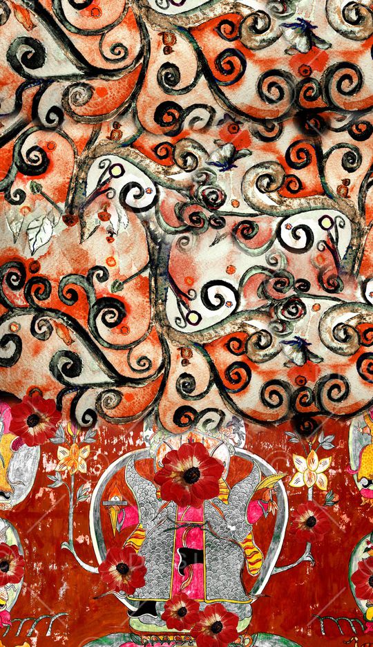 民族风印花华亿平台图片