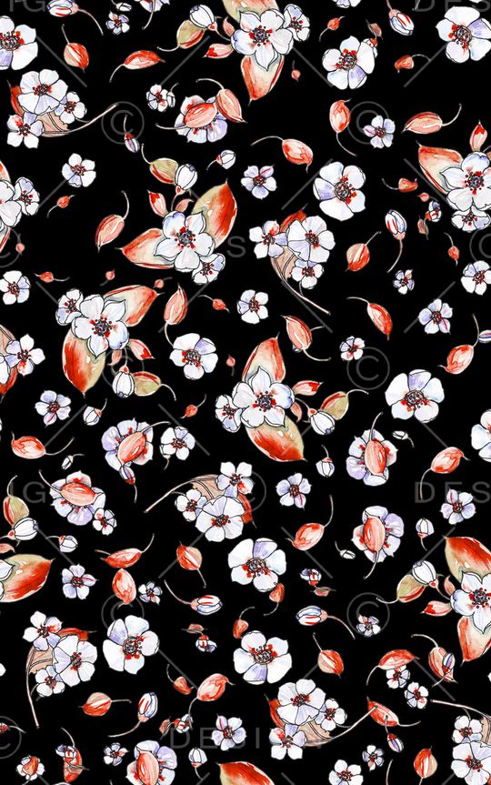 小碎花印花华亿平台图片