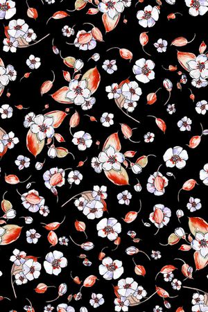 小碎花印花华亿平台图片