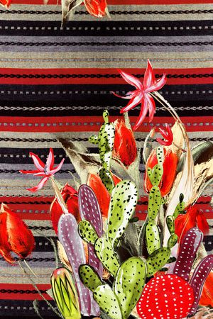 条纹印花华亿平台图片