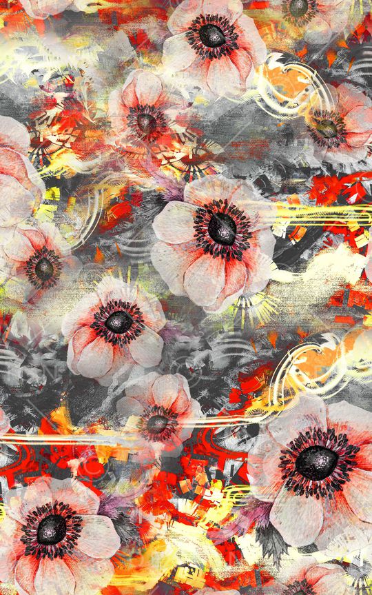 花卉印花华亿平台图片