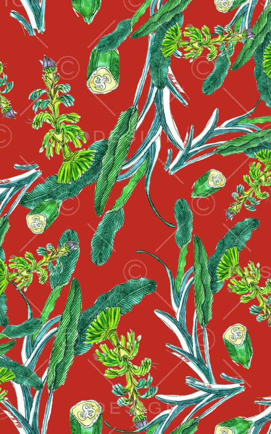 线条花卉印花华亿平台图片