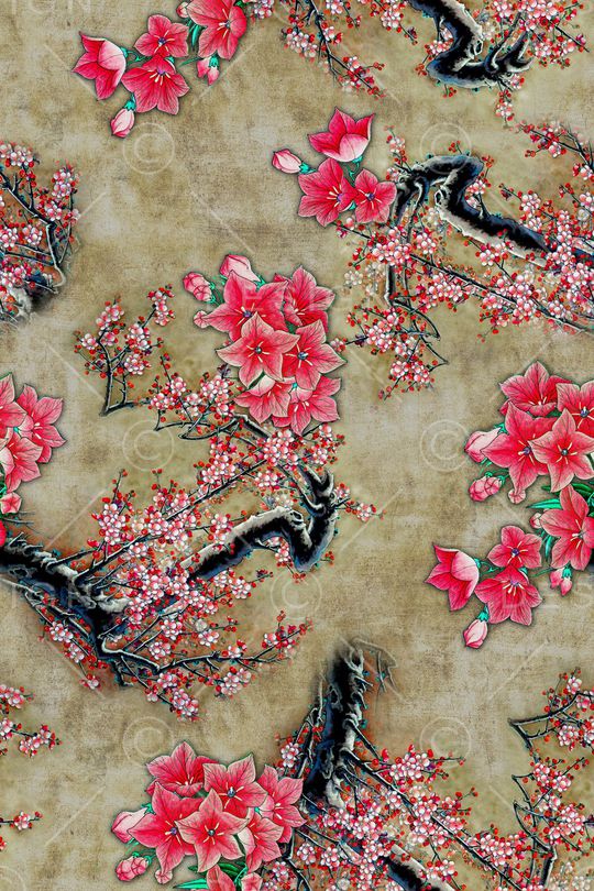 花卉印花华亿平台图片