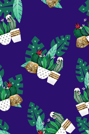 抽象花卉印花华亿平台图片