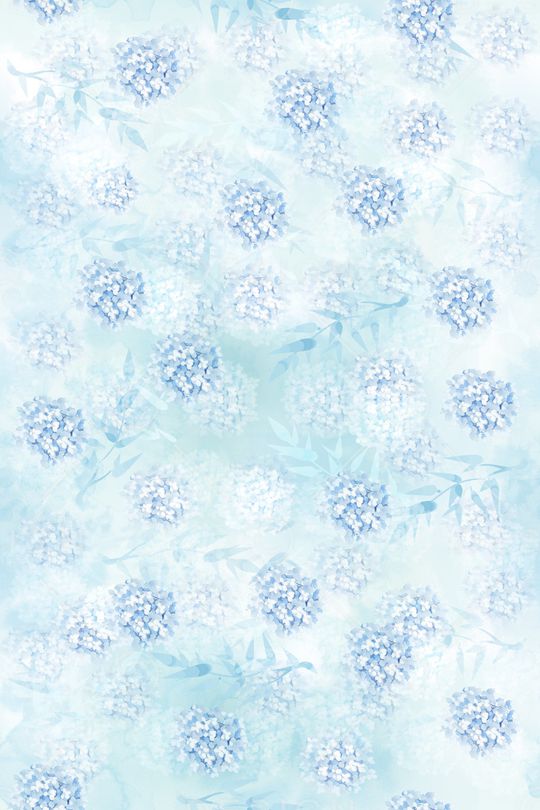 绣球花印花华亿平台图片