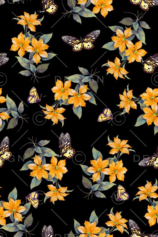 花卉印花华亿平台图片