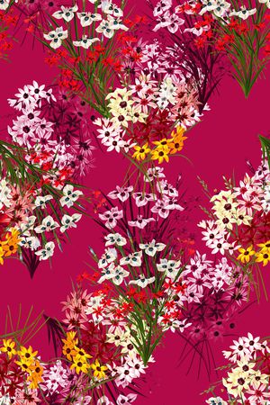 抽象花卉印花华亿平台图片