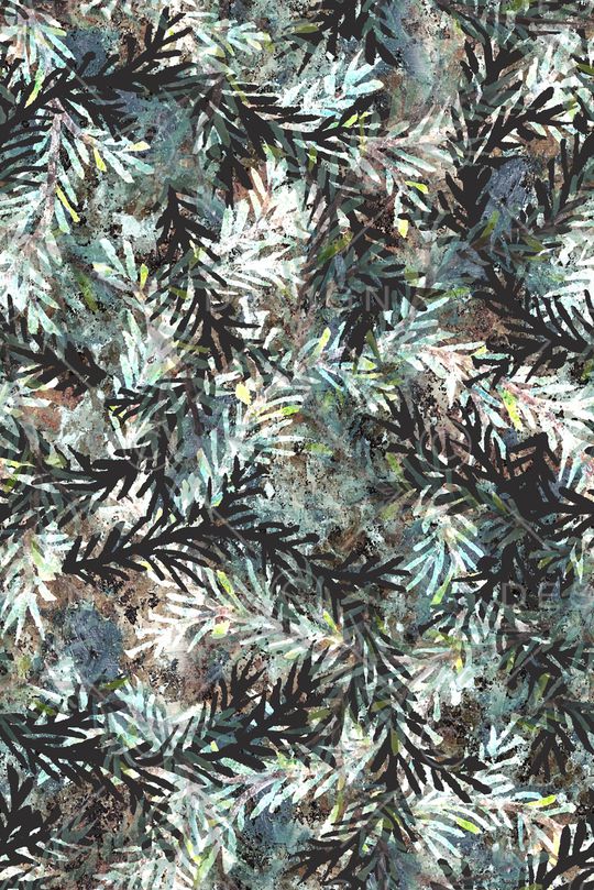 绿植树叶印花华亿平台图片