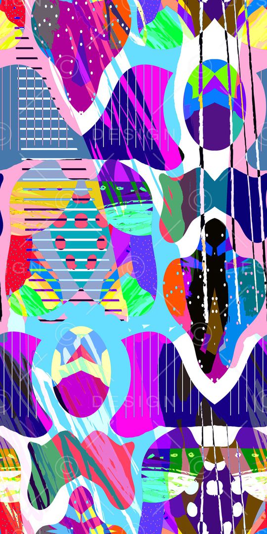 抽象印花华亿平台图片