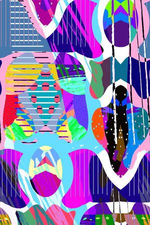 抽象印花华亿平台图片