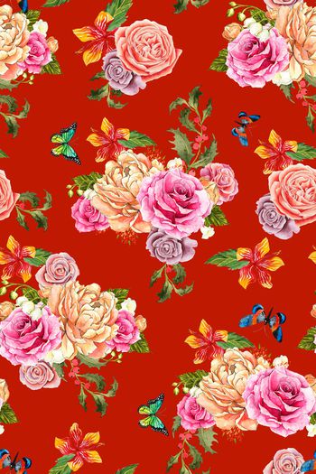 1038928-蝴蝶花卉 1804366c