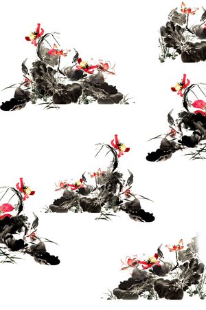 抽象印花华亿平台图片