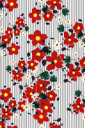 小碎花印花华亿平台图片