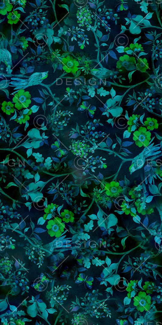 抽象花卉印花华亿平台图片