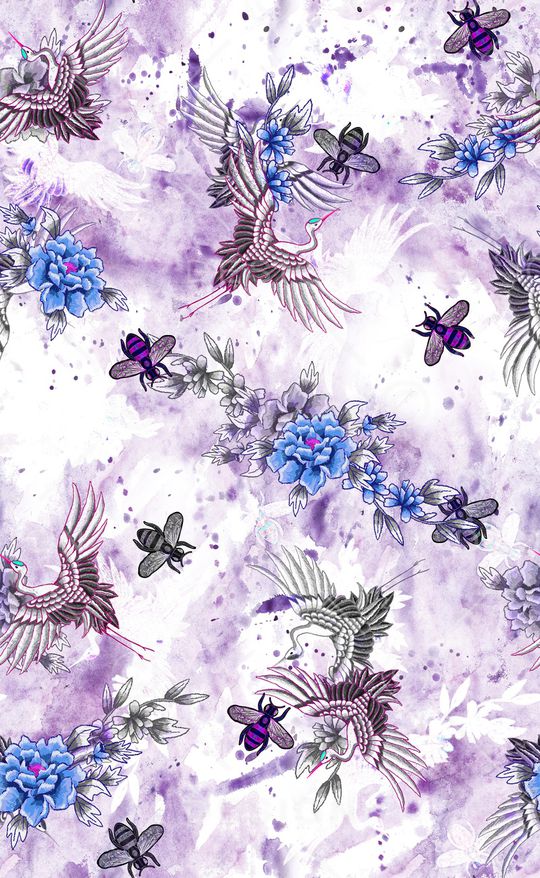 中国风印花华亿平台图片