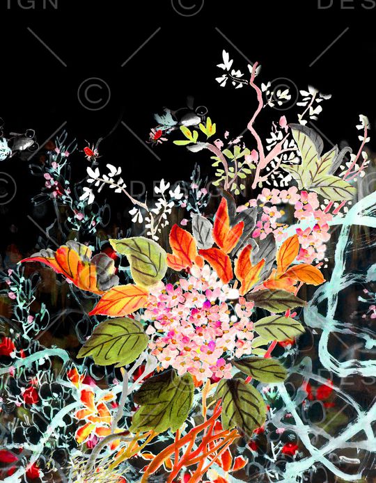 中国风印花华亿平台图片