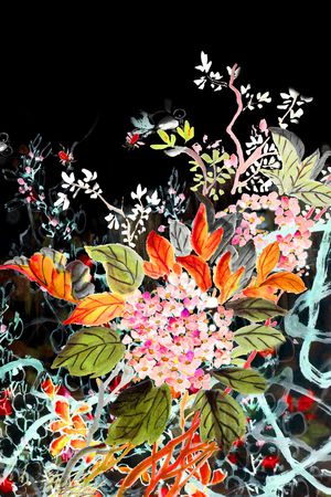 中国风印花华亿平台图片