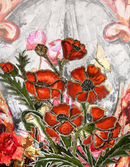 笔触印花华亿平台图片