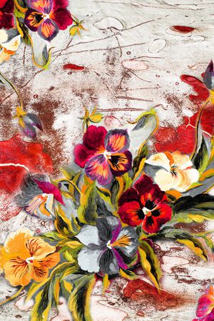 笔触印花华亿平台图片