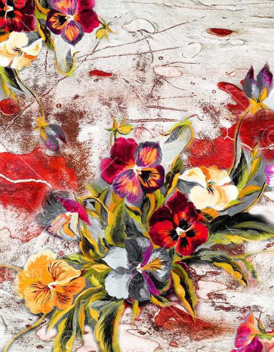 笔触印花华亿平台图片