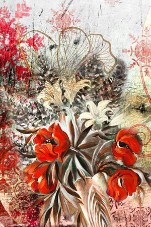 笔触印花华亿平台图片