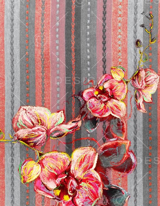 笔触印花华亿平台图片