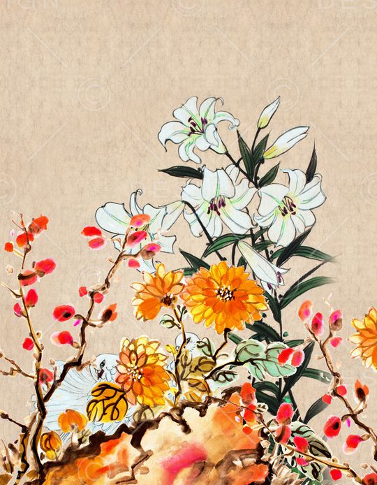 笔触印花华亿平台图片