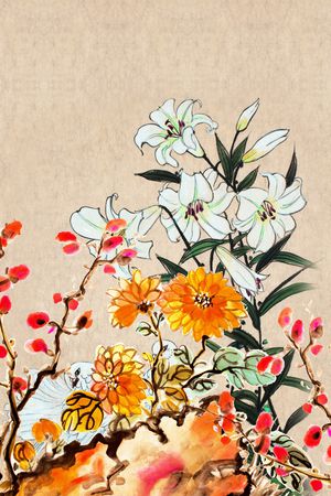 笔触印花华亿平台图片