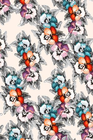 花卉印花华亿平台图片